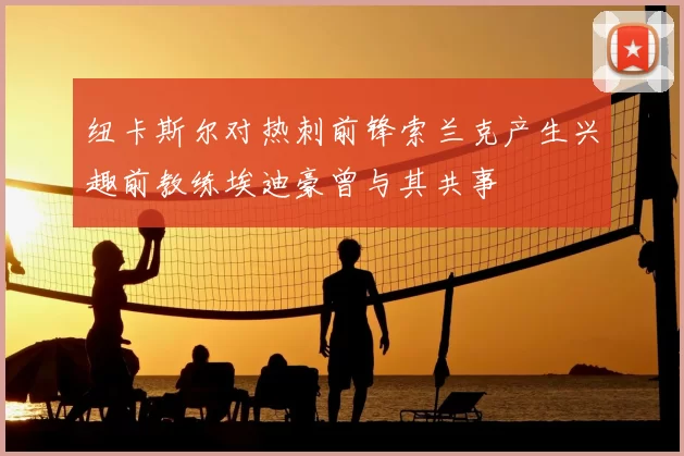 纽卡斯尔对热刺前锋索兰克产生兴趣前教练埃迪豪曾与其共事