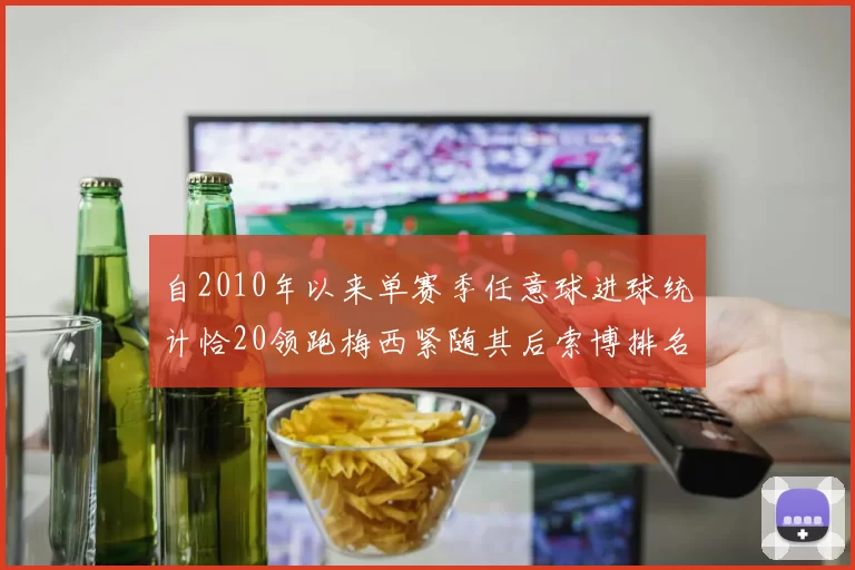 自2010年以来单赛季任意球进球统计恰20领跑梅西紧随其后索博排名第22